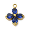 Pendentif oeil articulé + zircon vert