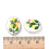Perle ovale en porcelaine - citrons