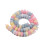 10x6mm - donuts jade teinté - Chapelet pierre