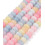 10x6mm - donuts jade teinté - Chapelet pierre