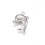 Pendentif oeil articulé + zircon vert