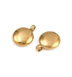 Pendentif rond plat
