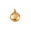 Pendentif oeil articulé + zircon vert