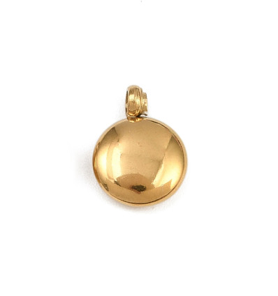 Pendentif oeil articulé + zircon vert