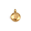 Pendentif oeil articulé + zircon vert