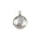 Pendentif oeil articulé + zircon vert