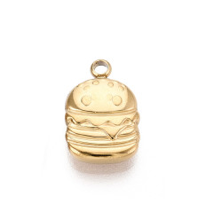 Pendentif oeil articulé + zircon vert
