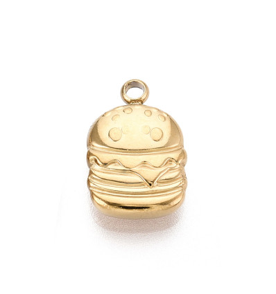 Pendentif oeil articulé + zircon vert
