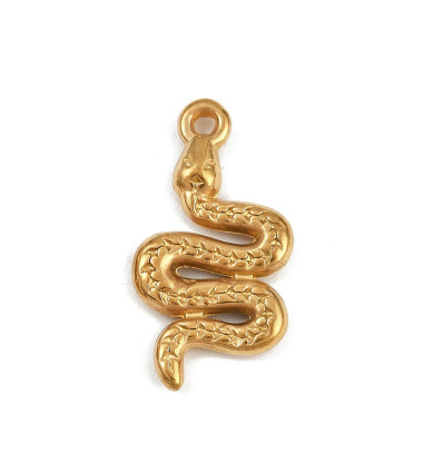 Pendentif oeil articulé + zircon vert