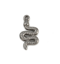 Pendentif oeil articulé + zircon vert
