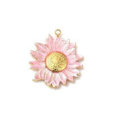 Pendentif oeil articulé + zircon vert