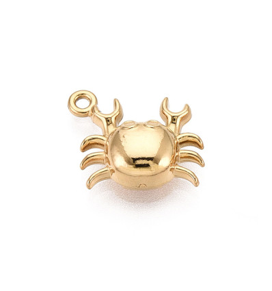 Pendentif oeil articulé + zircon vert