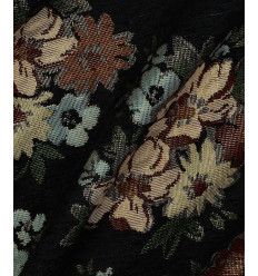 Tissu jacquard bio "Leaf" - Mind The Maker