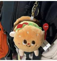Pendentif peluche burger