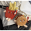 Pendentif peluche cornet de frite