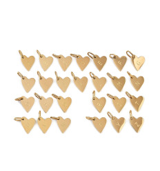 Perle alphabet - dorée