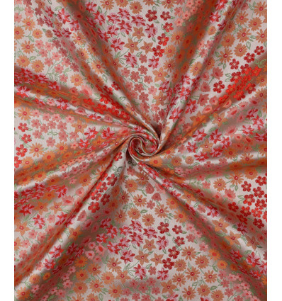 Jacquard petites fleurs rose