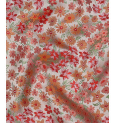 Tissu jacquard bio "Leaf" - Mind The Maker