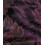 Jacquard fleurs dalia violet