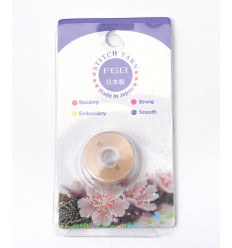 Fil de jade/nylon tressé - rose pâle