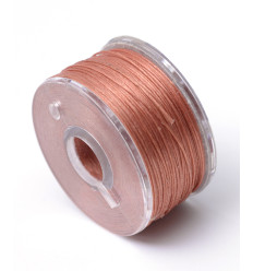 Fil de jade/nylon tressé - rose pâle
