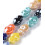 16x10mm - Chapelet perle porcelaine ex-voto