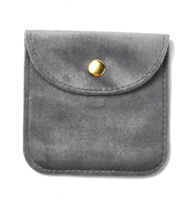 8x8cm - Pochette de rangement velours pour bijoux (1pc)