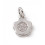 Pendentif fleur 5 pétales + zircon