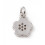 Pendentif fleur 5 pétales + zircon