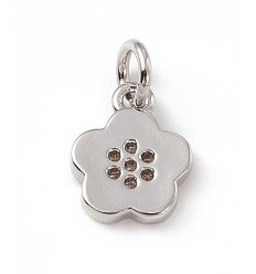 Pendentif fleur 5 pétales + zircon
