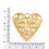 Pendentif grand coeur avec visage gravé