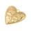 Pendentif grand coeur avec visage gravé