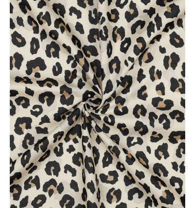 Tissu jacquard bio "Leaf" - Mind The Maker