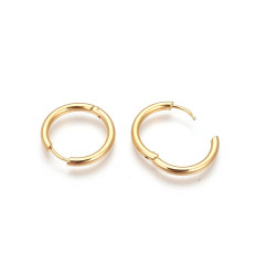 16mm - créole fine acier inoxydable (2pcs)