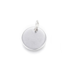 Ø10mm - Pendentif médaille avec anneau (1pc)