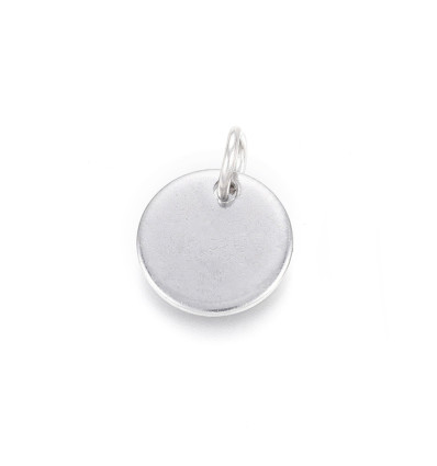 Ø10mm - Pendentif médaille avec anneau (1pc)