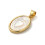 Pendentif pastille inoxydable poinçonnée