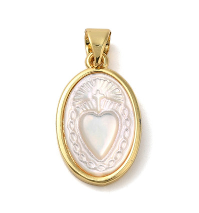 Pendentif pastille inoxydable poinçonnée