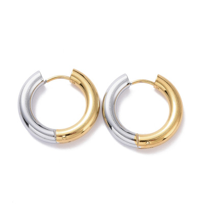 créole mini inoxydable épaisse 14mm (2pcs)