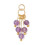 Pendentif 5 perles d'agates teintées sur anneau