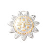 Pendentif oeil articulé + zircon vert