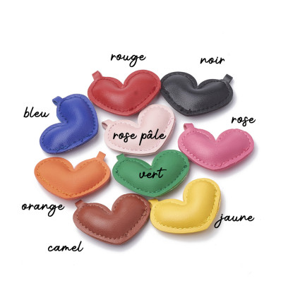Pendentif coeur en skai