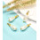 25x7.5mm - perles goutte en verre imitation culture sur tige