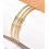 Bracelet jonc ouvert extra fin deux boules