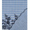 Broderie anglaise vichy festonnée bleu