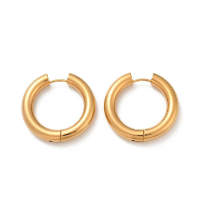 30mm - créole inoxydable épaisse (2pcs)