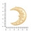 Pendentif grande lune avec visage