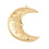 Pendentif grande lune avec visage
