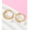 15mm - créole torsadée acier inoxydable (2pcs)
