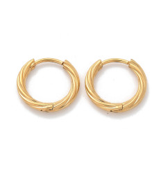 15mm - créole torsadée acier inoxydable (2pcs)